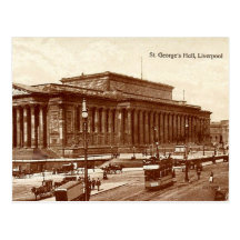 Liverpool, St George's Hall Post Card