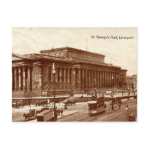 Liverpool, St George's Hall postcards