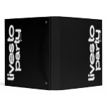 Lives To Party 3 Ring Binders