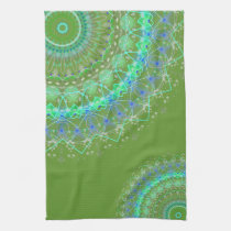 Living 2 Green Mandala kaleidoscop kitchen towel kitchen towels