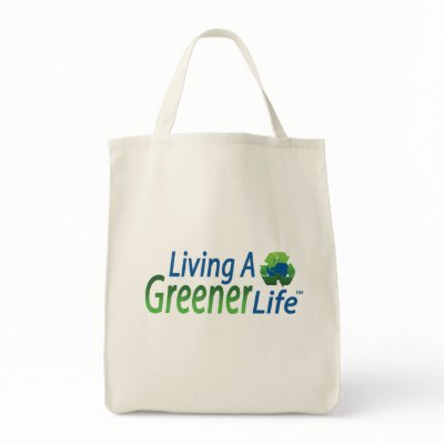Living A Greener Life Shopping Bag by LivingGreener