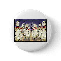 Living Bowling Will Funny Gift, Tees, Cards Etc buttons