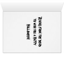 Living Dead Nun Halloween Card