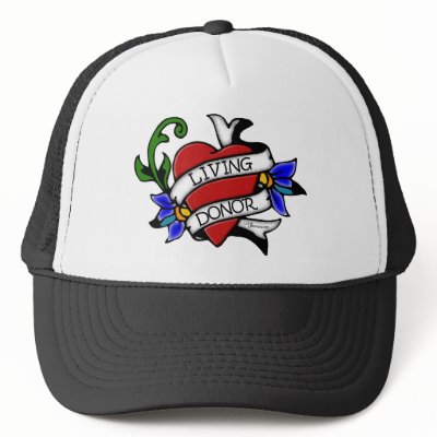Heart Tattoo design, Ed Hardy inspired, but this time on a hat.