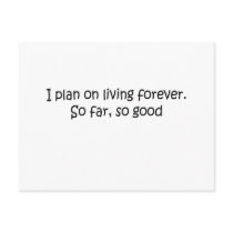Living Forever quote postcards