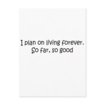 Living Forever quote postcards