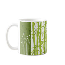 Living Green - Bamboo & Floral Coffee Mug by dragonfly813 Living Green - Bamboo & Floral Coffee Mug