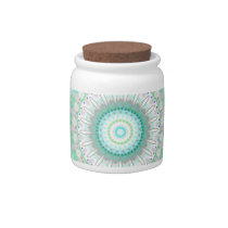 Living Green Mandala kaleidoscope candy jar candy jars