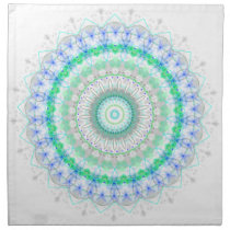Living Green Mandala kaleidoscope napkin napkins