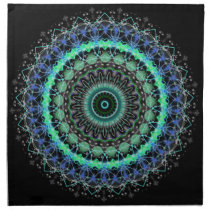 Living Green Mandala kaleidoscope napkin set napkins