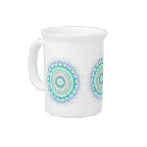 Living Green Mandala kaleidoscope pitcher jug pitchers