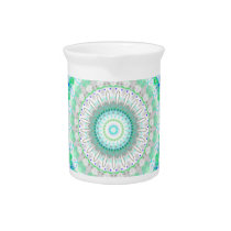 Living Green Mandala kaleidoscope pitcher jug pitchers