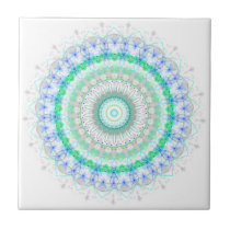 Living Green Mandala kaleidoscope tile tiles