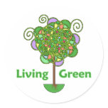 Living Green Tree stickers