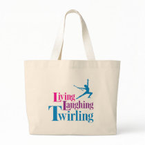 Living Laughing Twirling Canvas Bags