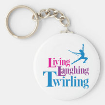 Living Laughing Twirling Key Chain
