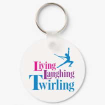 Living Laughing Twirling keychains