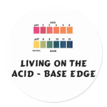 Living on the Acid / Base Edge Sticker