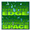 LIVING ON THE EDGE posters