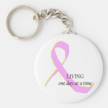 living one day at a time keychain