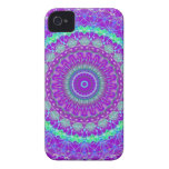Living Purple Mandala kaleidoscope iPhone 4 case