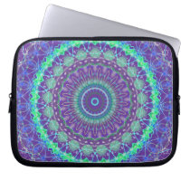 Living Purple Mandala kaleidoscope laptop sleeve laptop sleeves