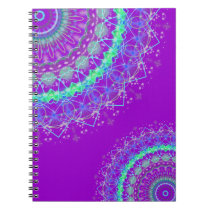 Living Purple Mandala kaleidoscope notebook notebooks