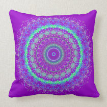 Living Purple Mandala kaleidoscope pillow cushion pillows