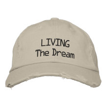 LIVING The Dream cap Embroidered Baseball Caps