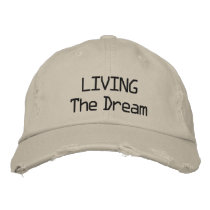 LIVING The Dream cap embroidered hats by Escape333 LIVING The Dream cap embroidered hats