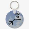 Living The Dream Cloud Keychain by cloudbunnys Living The Dream Cloud Keychain
