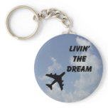 Living The Dream Cloud Keychain