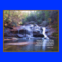 Living Water John 7:38 POSTER PRINT