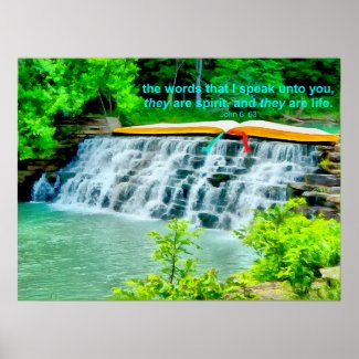 Living Water of the Word Poster/Print