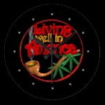 Living well in America clock by valxart wall clocks