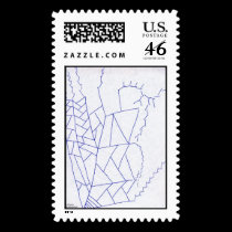 livingpaperfractalizedtriangulardivisionbifurcated stamps