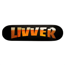 livversk8beer skate board deck