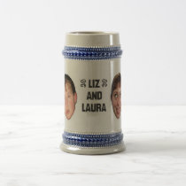 Liz and Laura Beer Stein mugs