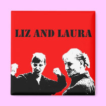 Liz and Laura Magnet (Che style) magnets
