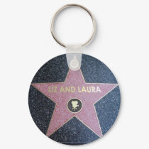 Liz and Laura star key chain keychains