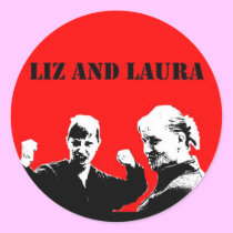 Liz and Laura Sticker (Che Style) stickers