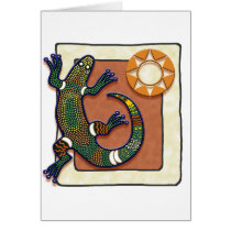 Lizard and Sun Cards