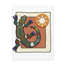 Lizard and Sun Post Card
