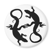 Lizard Art Fridge Magnet Reptile Gifts & Magnets