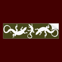 Lizard Art Gifts Lizard Bumper Sticker Reptile Art bumper stickers