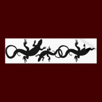 Lizard Art Gifts Lizard Bumper Sticker Reptile Art bumper stickers