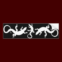 Lizard Art Gifts Lizard Bumper Sticker Reptile Art bumper stickers