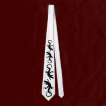 Lizard Art Tie Cool Reptile Gifts & Lizard Apparel ties
