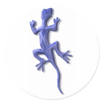 Lizard-blue glass stickers by arthistory Lizard-blue glass stickers