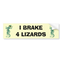 Lizard bumper stickers